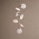Lyla Pendant Modern Alabaster Pendant for Staircase Foyer - Blushlighting