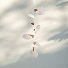 Lyla Pendant Modern Alabaster Pendant for Staircase Foyer - Blushlighting