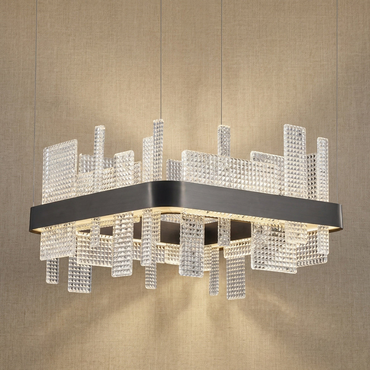 Lyra Glass Pendant Light 19.7" - L19.7" × W19.7" × H12.8" (L50 × W50 × H32.5 cm)Blushlighting