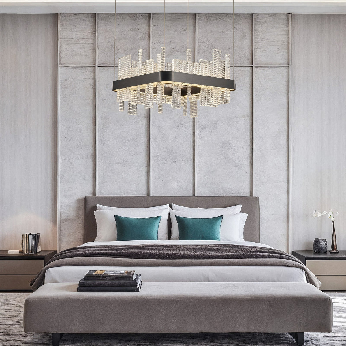 Lyra Glass Pendant Light 19.7" - L19.7" × W19.7" × H12.8" (L50 × W50 × H32.5 cm)Blushlighting