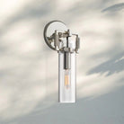 Machine Class Cylinder Wall Sconce 9‘’ 12‘’ 16‘’-12‘’-Polished Nickel-