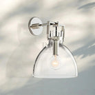 Machine Glass Cloche Sconce 8" 10"-