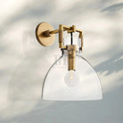 Machine Glass Cloche Sconce 8" 10"-