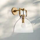 Machine Glass Cloche Sconce 8" 10"-