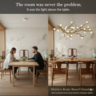 Madelyn Rustic Branch Chandelier Frosted/Clear Ball - Frosted BallWarm White 3000K28Blushlighting