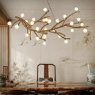 Madelyn Rustic Branch Chandelier Frosted/Clear Ball - Frosted BallWarm White 3000K28Blushlighting