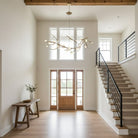 Madelyn Rustic Branch Chandelier Frosted/Clear Ball - Frosted BallWarm White 3000K28Blushlighting