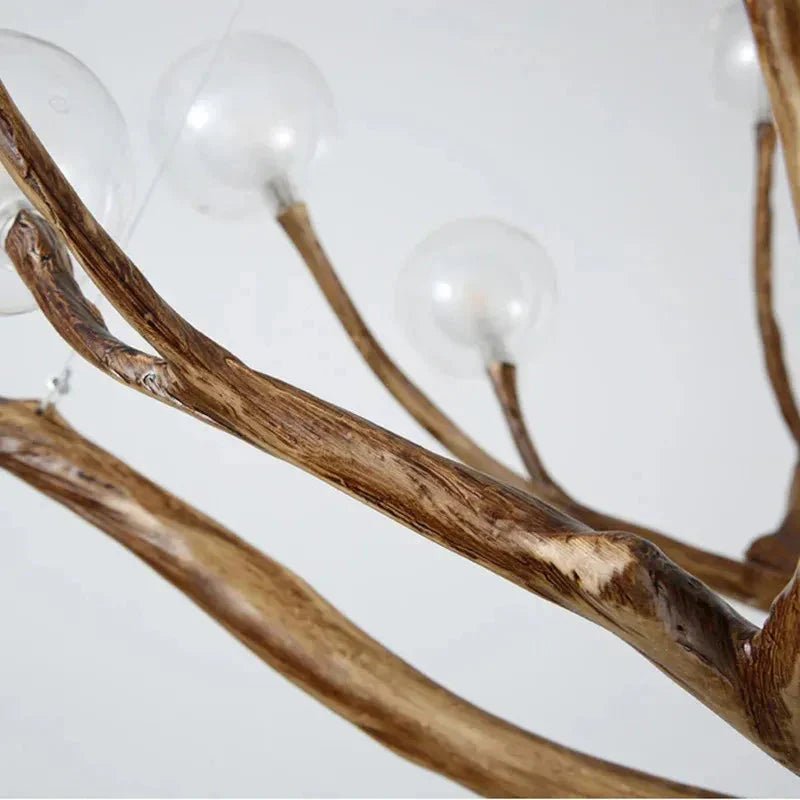 Madelyn Rustic Branch Chandelier Frosted/Clear Ball - Frosted BallWarm White 3000K28Blushlighting
