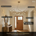 Madelyn Rustic Branch Chandelier Frosted/Clear Ball - Frosted BallWarm White 3000K28Blushlighting