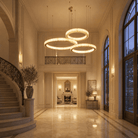 Madison Triple-Ring Alabaster Chandelier - Blushlighting