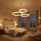 Madison Triple-Ring Alabaster Chandelier - Blushlighting