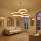 Madison Triple-Ring Alabaster Chandelier - Blushlighting
