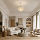 Madreperla Crystal Halo Chandelier - Blushlighting