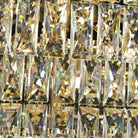 Magnificent Extra Large Foyer Hall Chandelier Tiered Crystal Ceiling Lighting Fixture For Living Room Decor - 5 Layers/ D15.8"*D31.5"/ 12 LightsBlushlighting