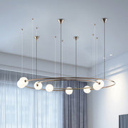 Blushlighting® Planet Orbit Glass Ball LED Pendant Lamp for Living Room, Bedroom, Dining Room