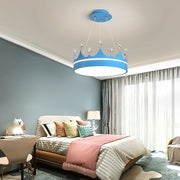 Blushlighting® Modern Drum LED Pendant Lights for Kids Room Cool Light / Blue