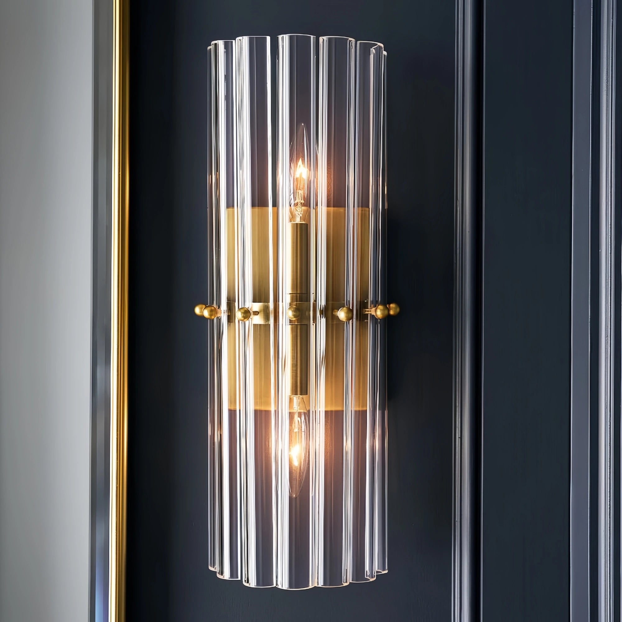 Mallory Glass Wall Sconce - Blushlighting