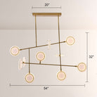 Mandel Linear Chandelier - Blushlighting