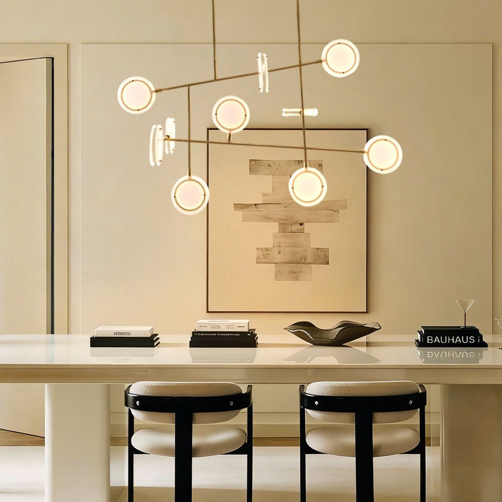 Mandel Linear Chandelier - Blushlighting