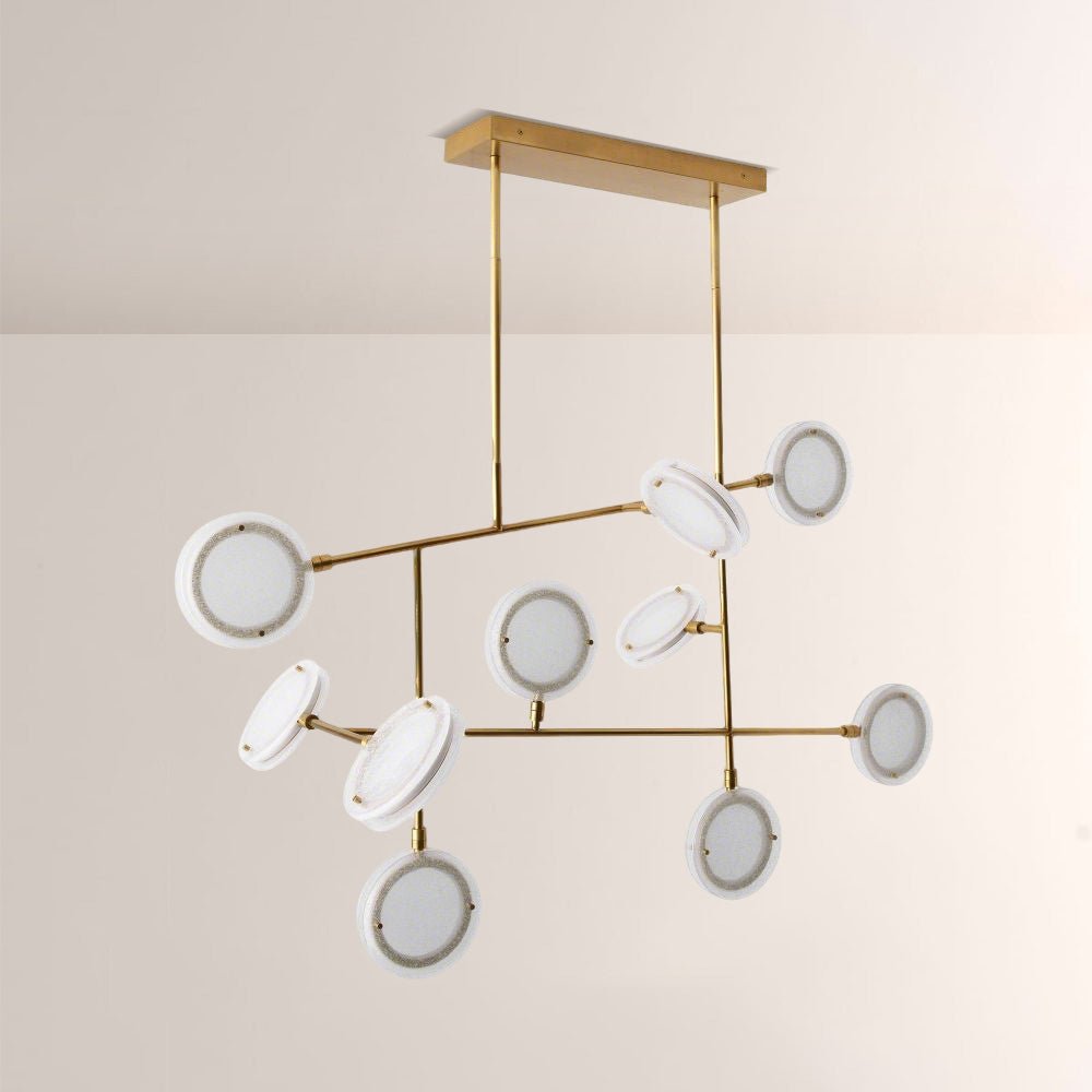 Mandel Linear Chandelier - Blushlighting