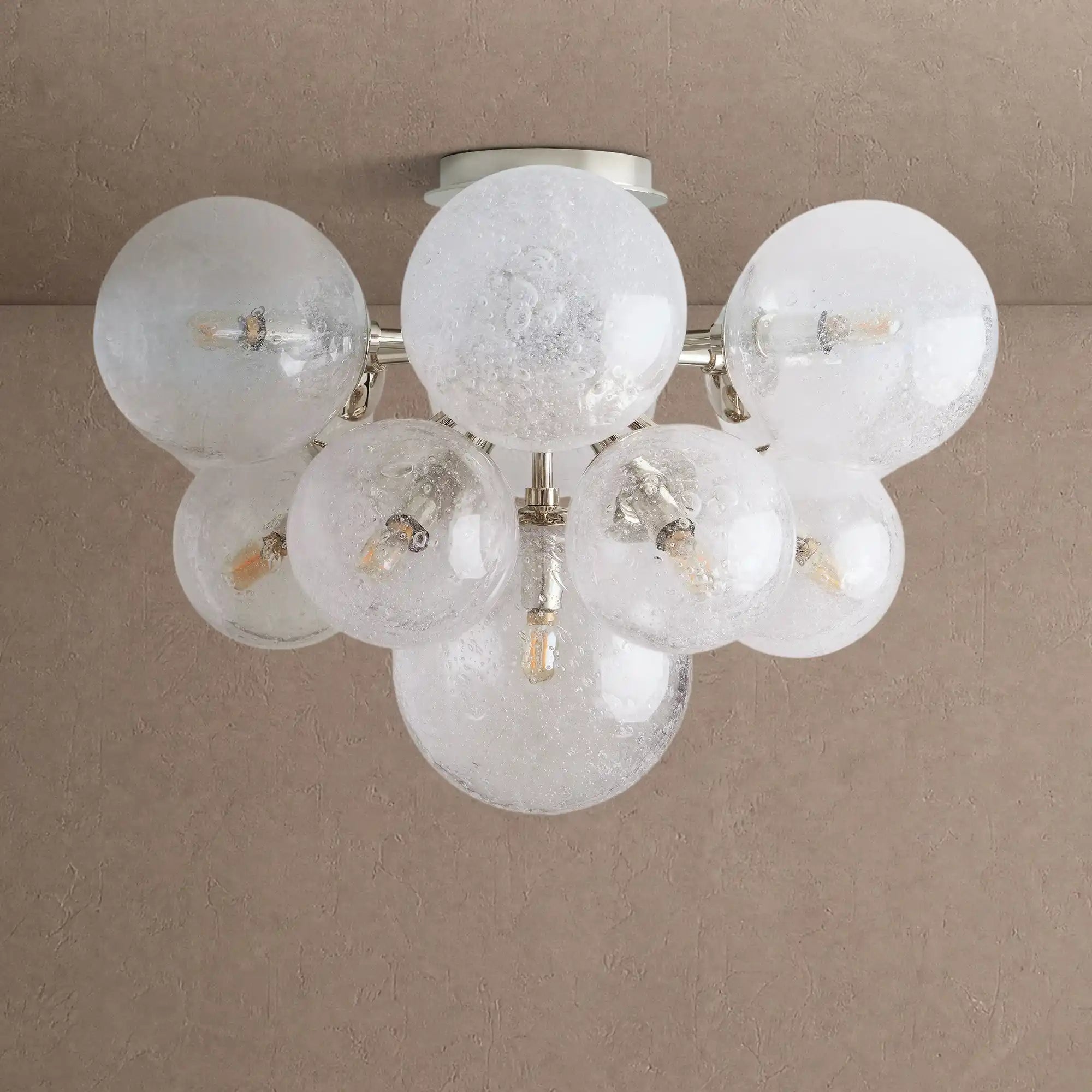 Mandoza Flushmount - NickelBlushlighting