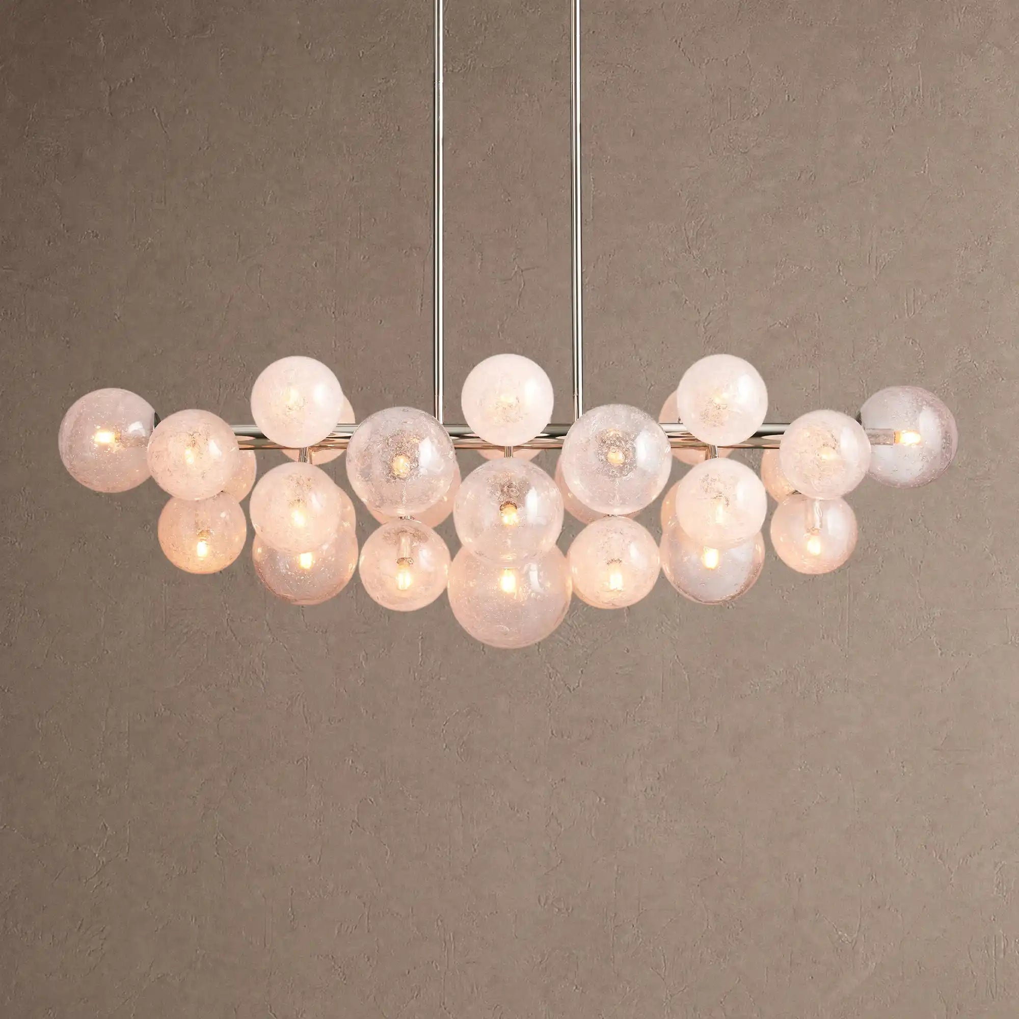 Mandoza Linear Chandelier - NickelBlushlighting