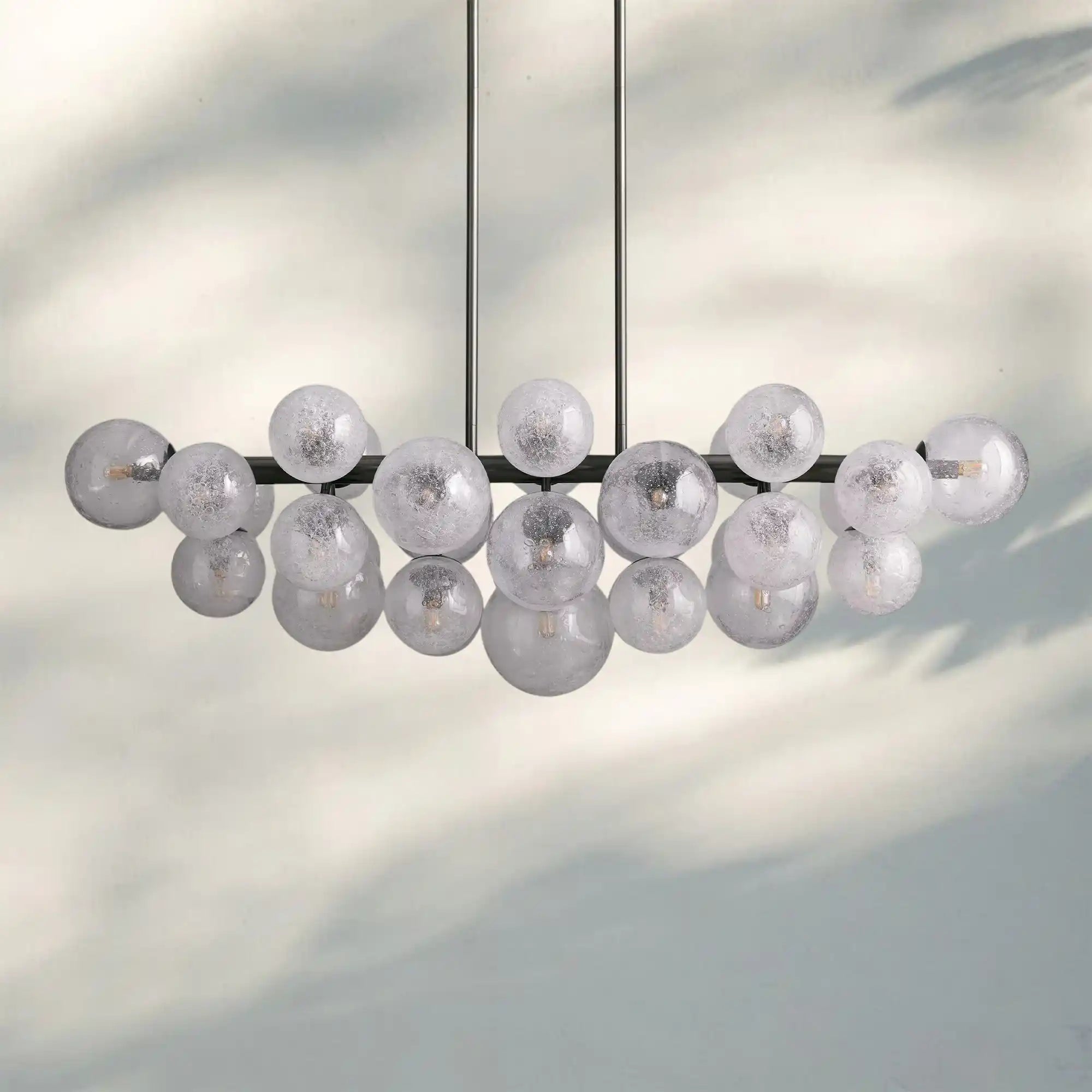 Mandoza Linear Chandelier - NickelBlushlighting
