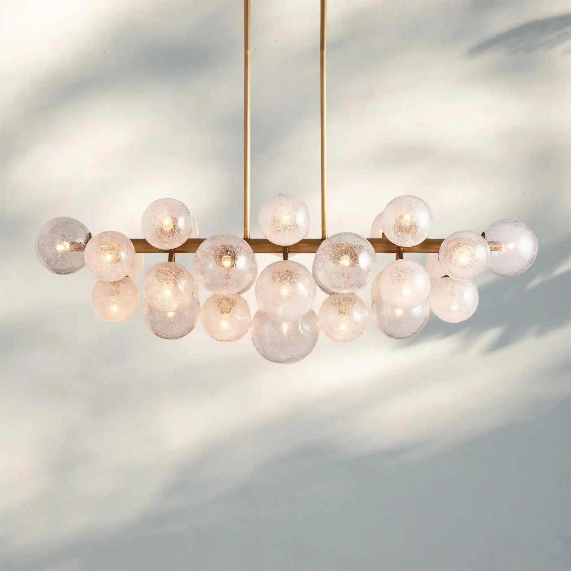 Mandoza Linear Chandelier - BrassBlushlighting