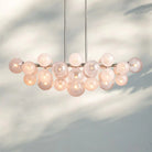 Mandoza Linear Chandelier-Lighting-Nickel-Blushlighting