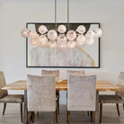 Mandoza Linear Chandelier - NickelBlushlighting