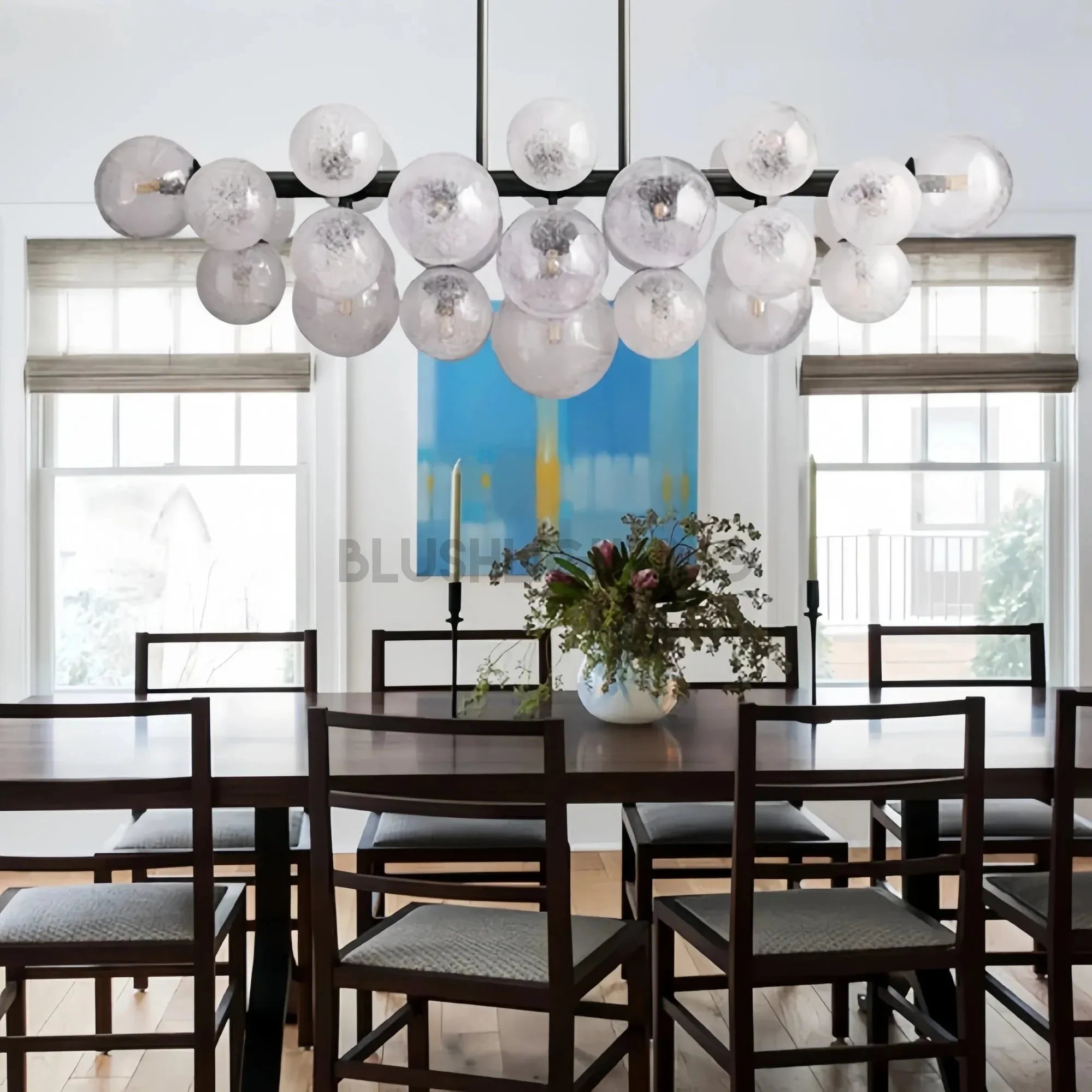 Mandoza Linear Chandelier - BrassBlushlighting