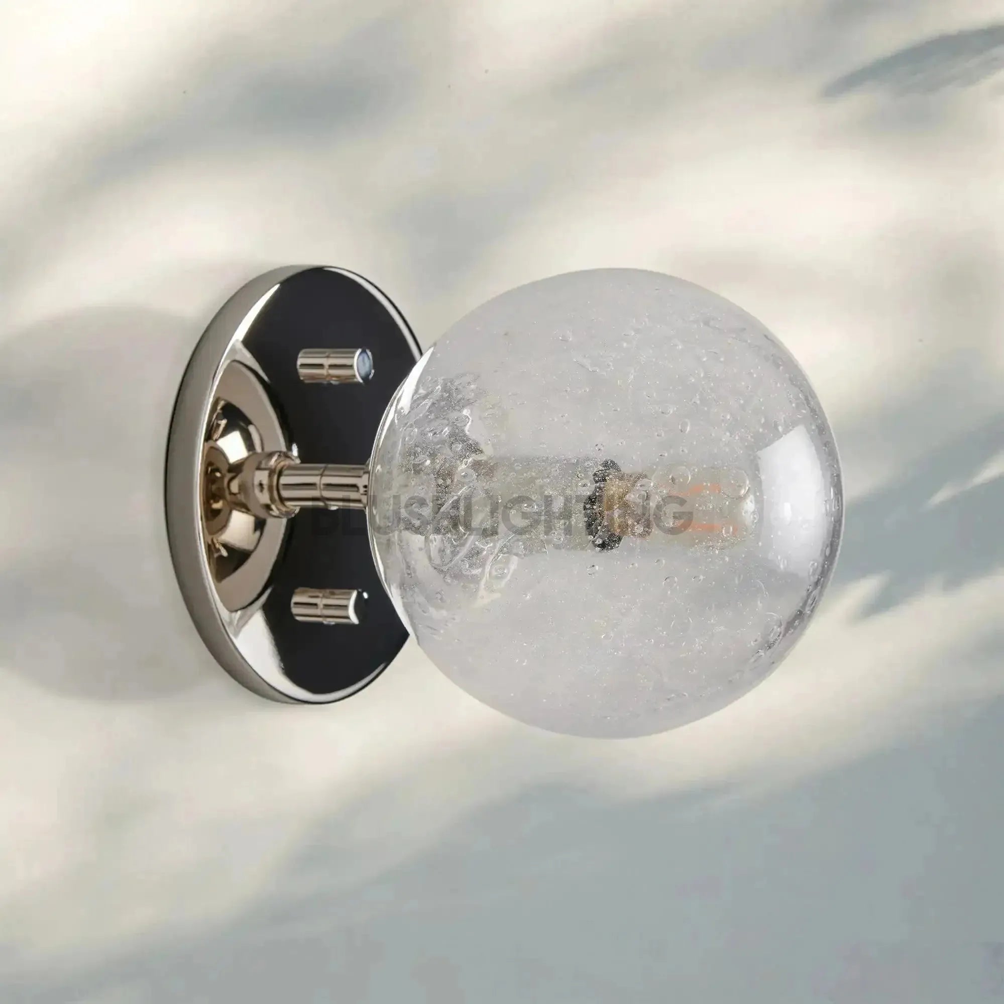 Mandoza Sconce - NickelBlushlighting