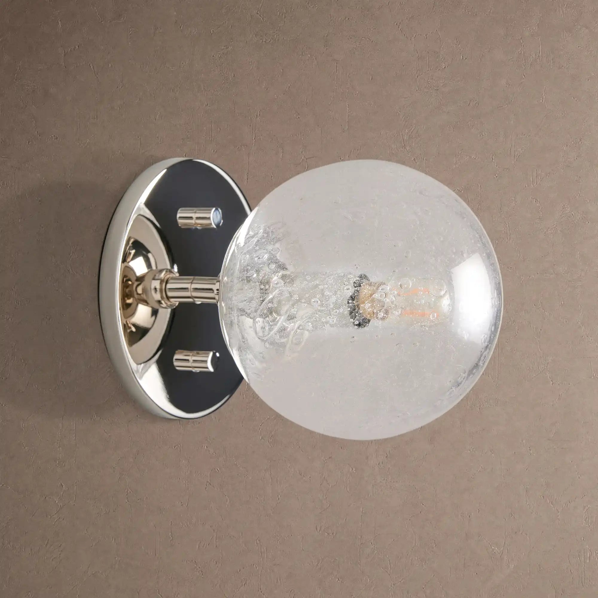 Mandoza Sconce - NickelBlushlighting