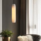 Marble Alabaster Flute Pendant Light - Dia 2.8”(7cm) x H 15”(38cm)White＆BrassBlushlighting