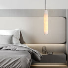 Marble Alabaster Flute Pendant Light - Dia 2.8”(7cm) x H 11.8”(30cm)White＆BrassBlushlighting