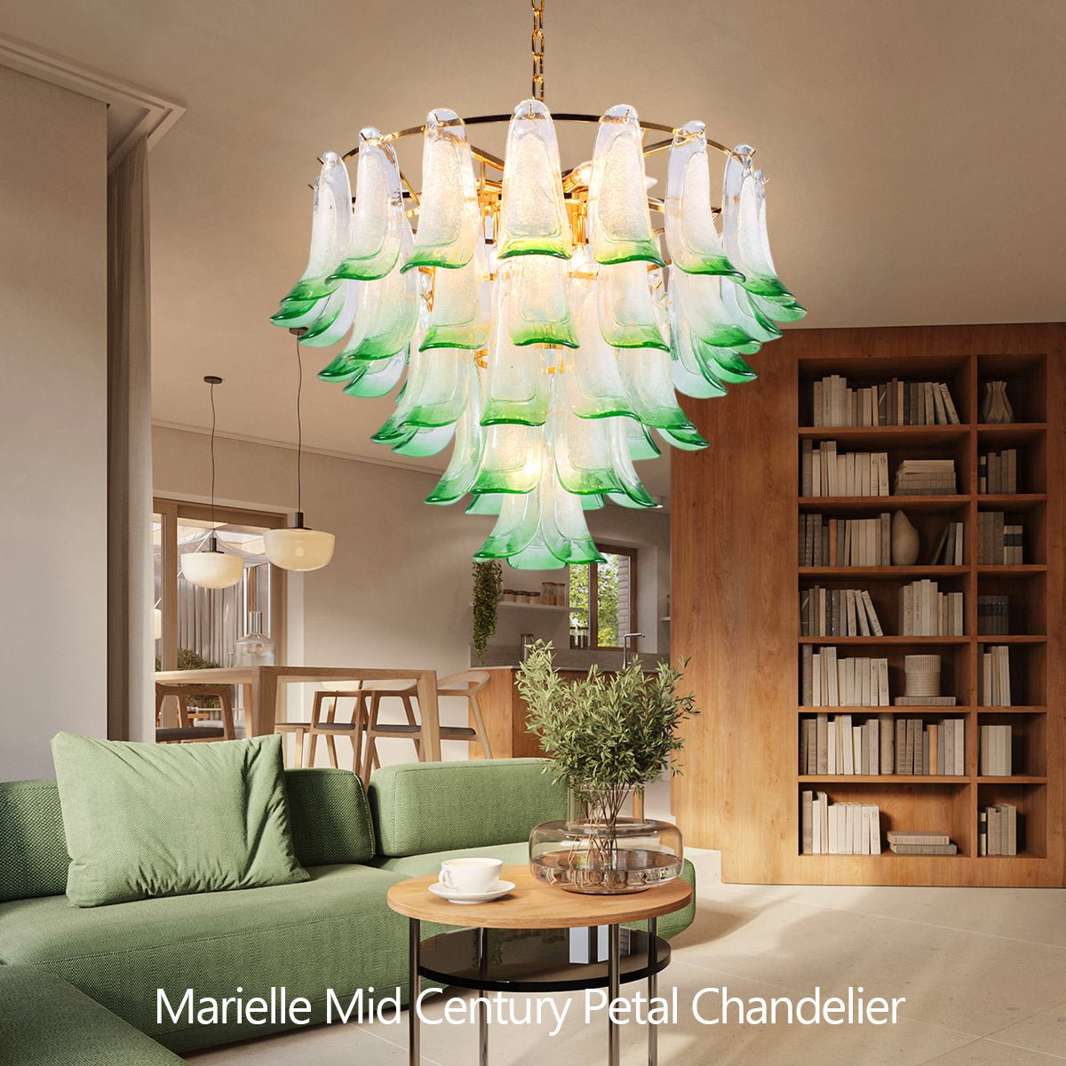 Marielle Mid Century Petal Chandelier - Blushlighting