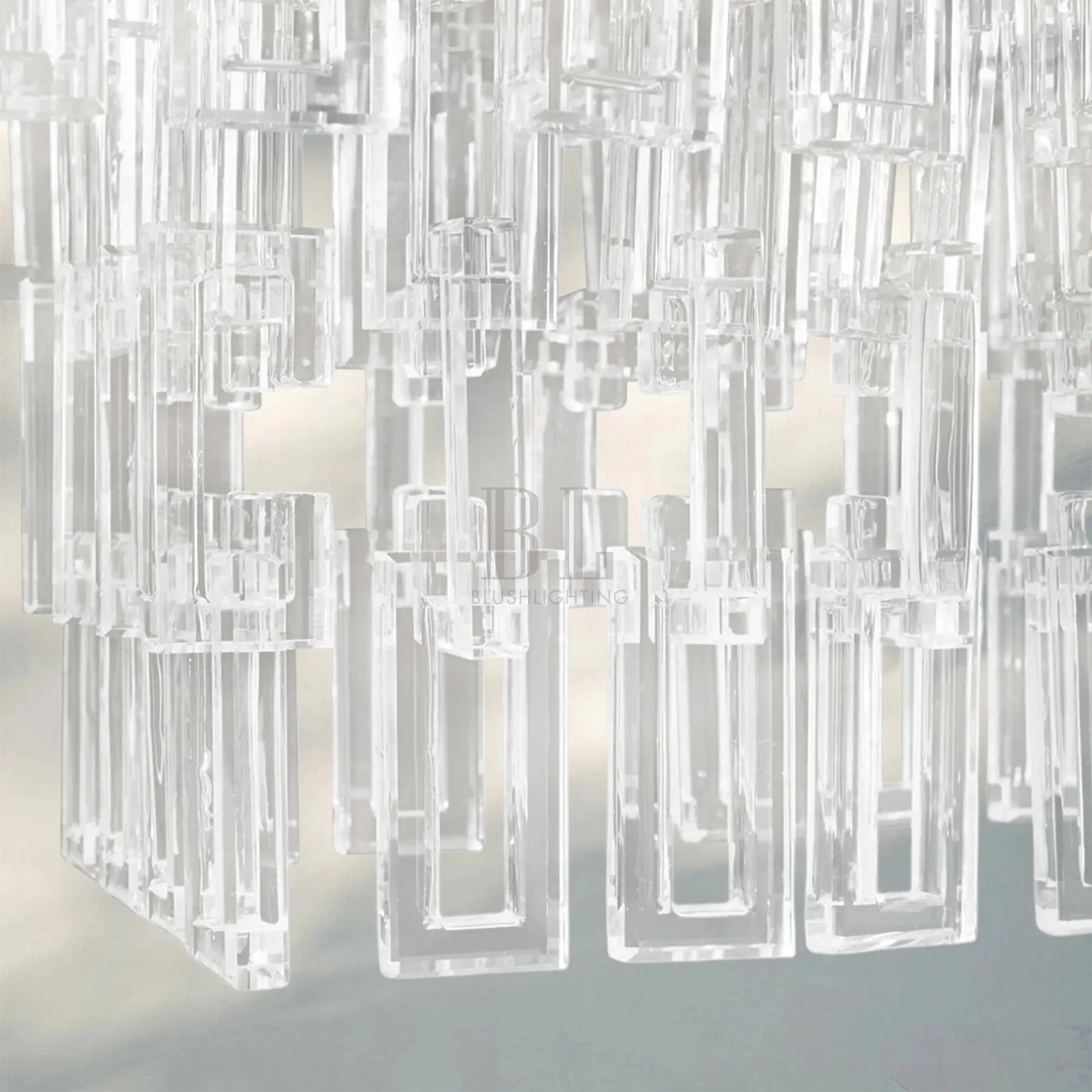 Marigan K9 Crystal Modern Rectangular Chandelier 60"-