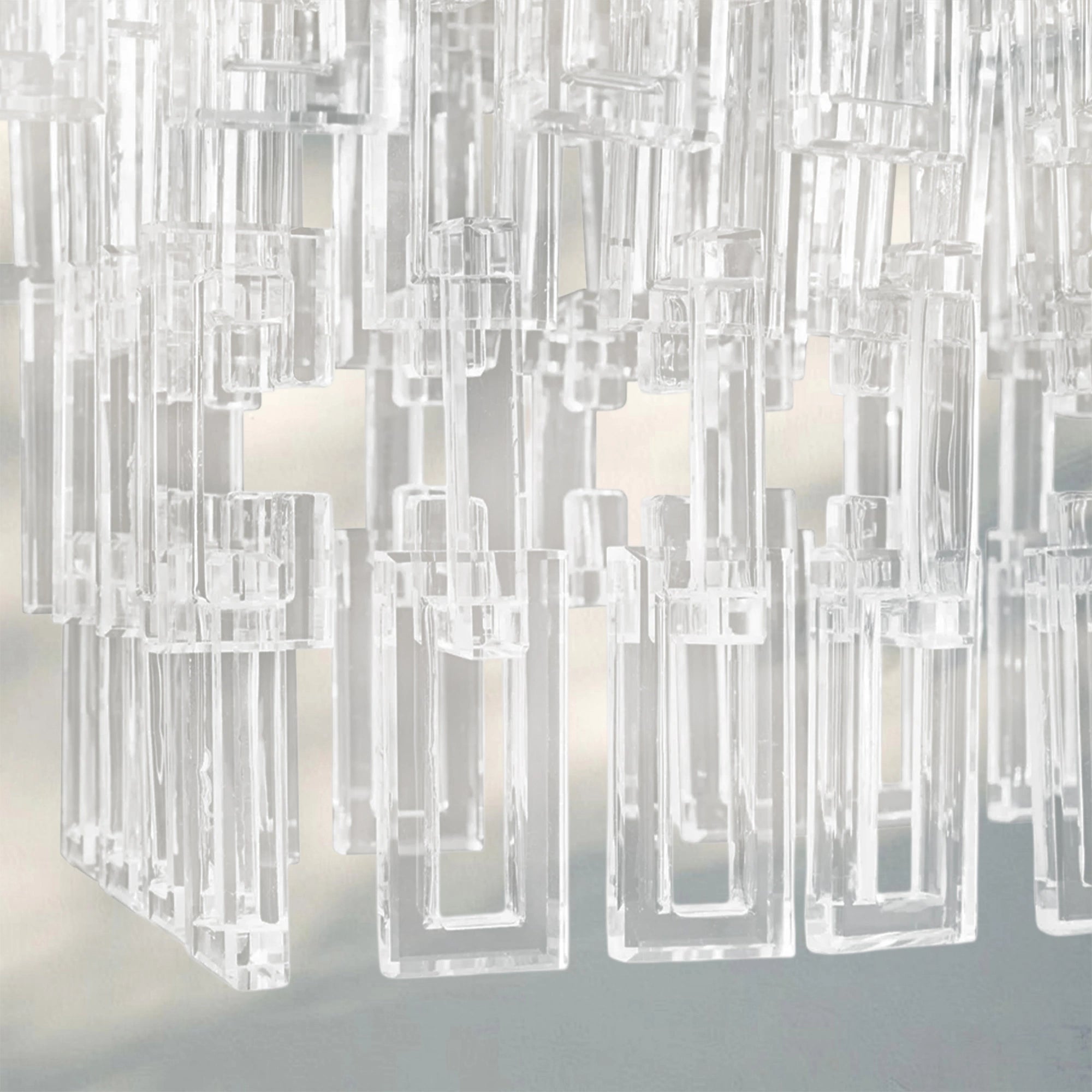 Marigan K9 Crystal Modern Rectangular Chandelier 60"-