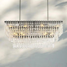 Marigan Multi-Tier Rectangular Chandelier 60" 72"-60"-Matte Black-