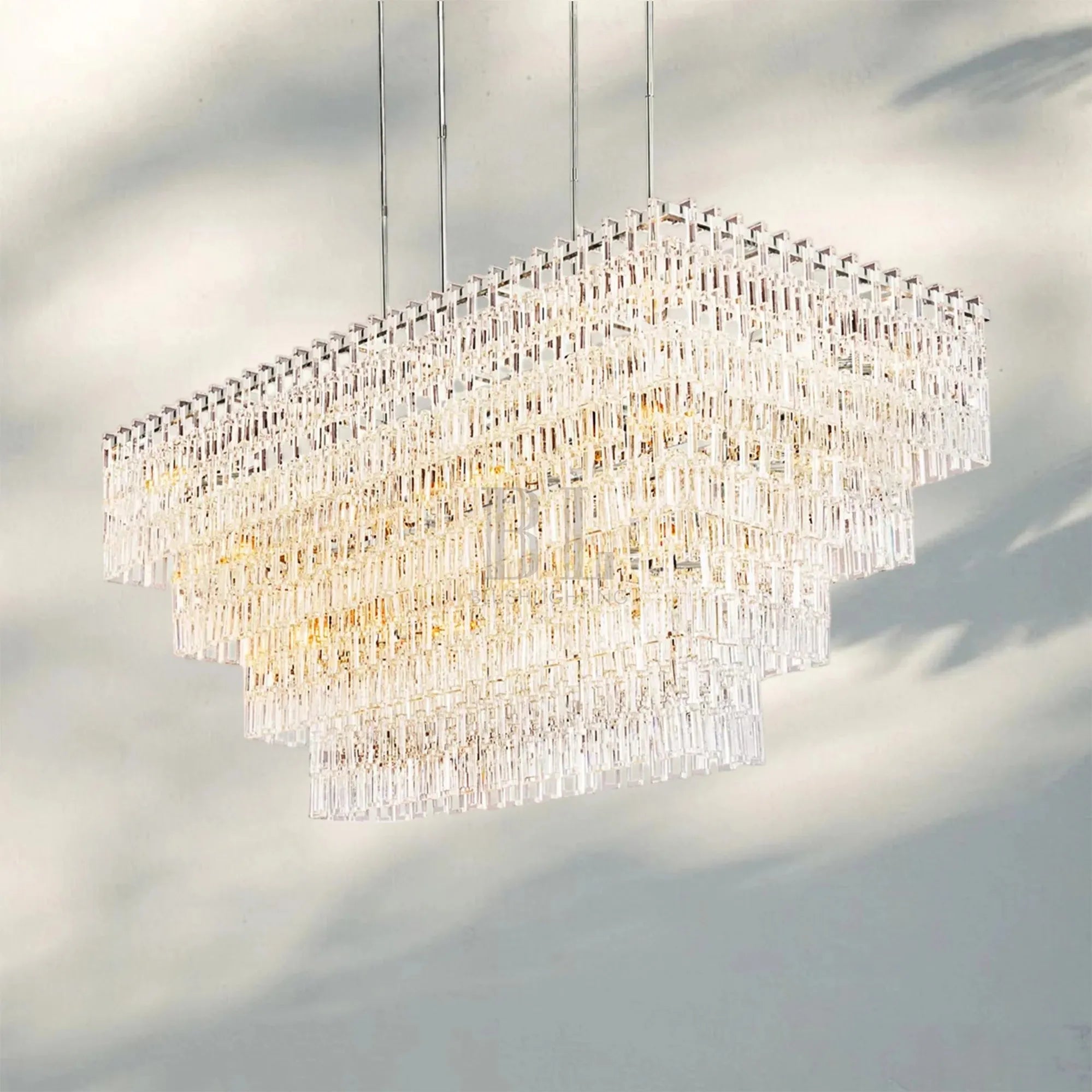 Marigan Multi-Tier Rectangular Chandelier 60" 72"-