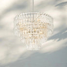 Marigan Multi-Tier Round Chandelier 36″ 48″ 60″ - 36" 3-TierPolished NickelBlushlighting