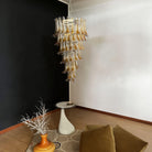 Marigold Glass Chandelier - ∅ 25.2″ x H 47.2″Amber & NickelBlushlighting