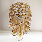 Marigold Glass Chandelier - ∅ 25.2″ x H 47.2″Amber & NickelBlushlighting