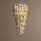 Marigold Tiered Chandelier - ∅ 25.2″ x H 47.2″Amber & NickelBlushlighting