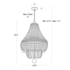 Marisol Chandelier - WhiteBlushlighting