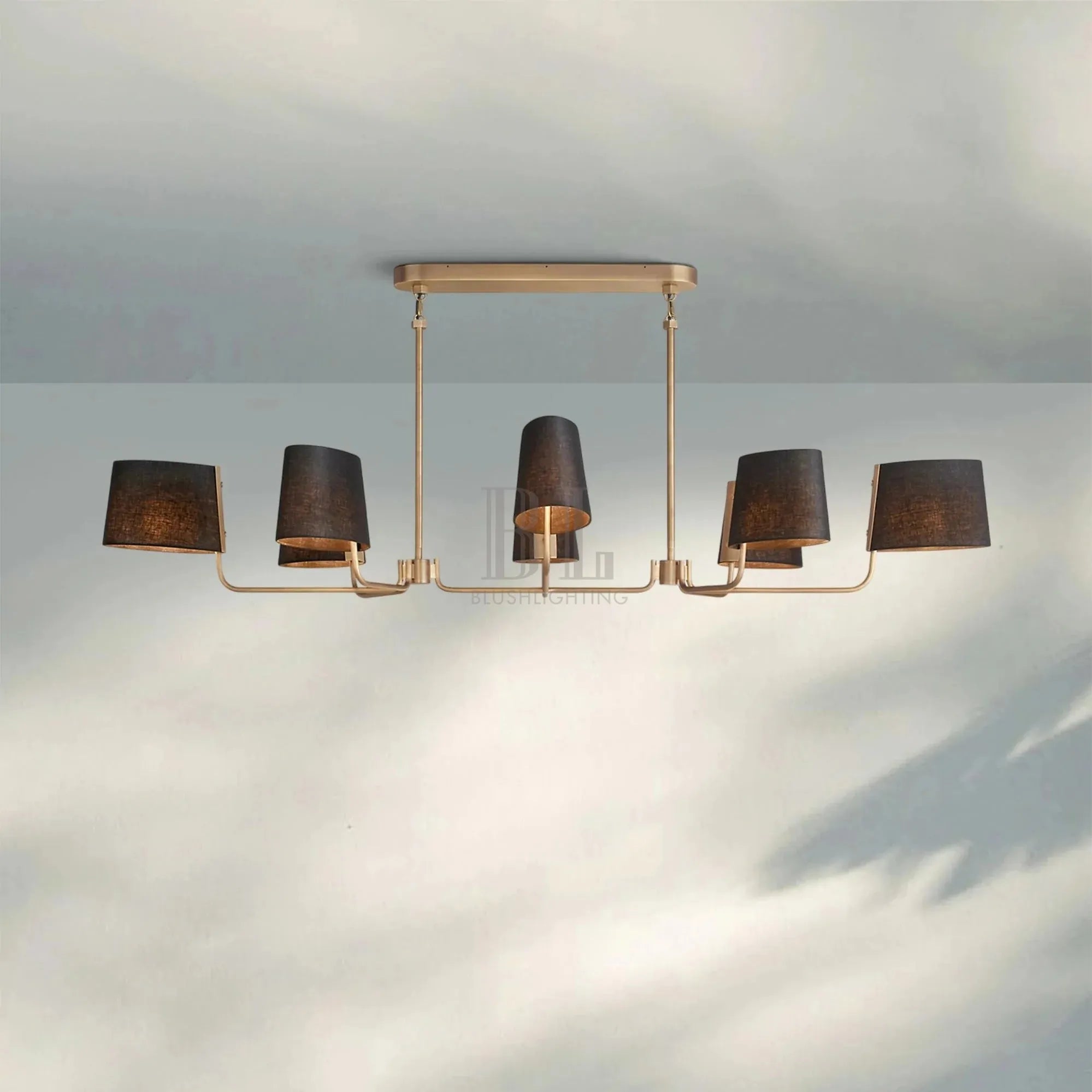 Martinean Linear Chandelier 54" 72" - Blushlighting