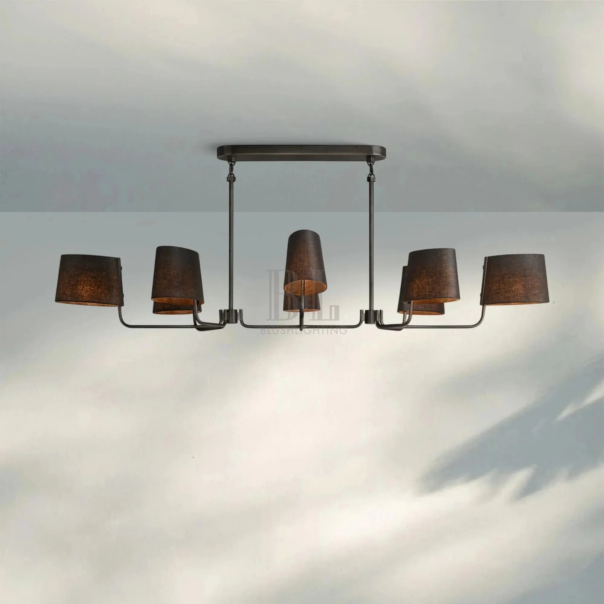 Martinean Linear Chandelier 54" 72" - Blushlighting