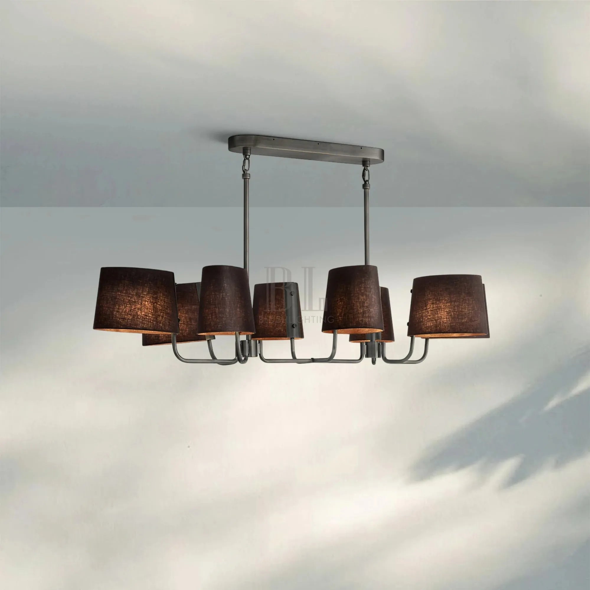 Martinean Linear Chandelier 54" 72" - Blushlighting