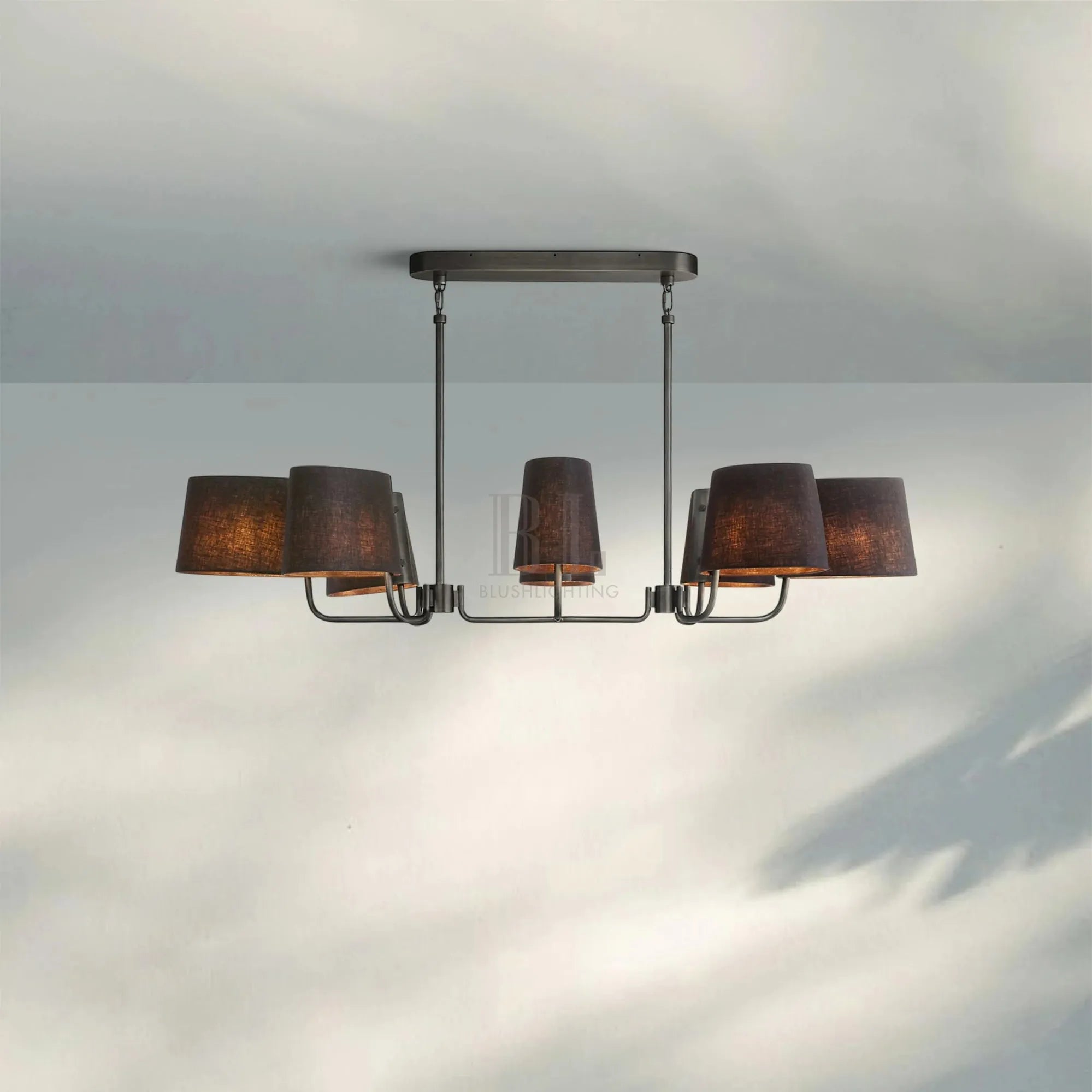 Martinean Linear Chandelier 54" 72" - Blushlighting