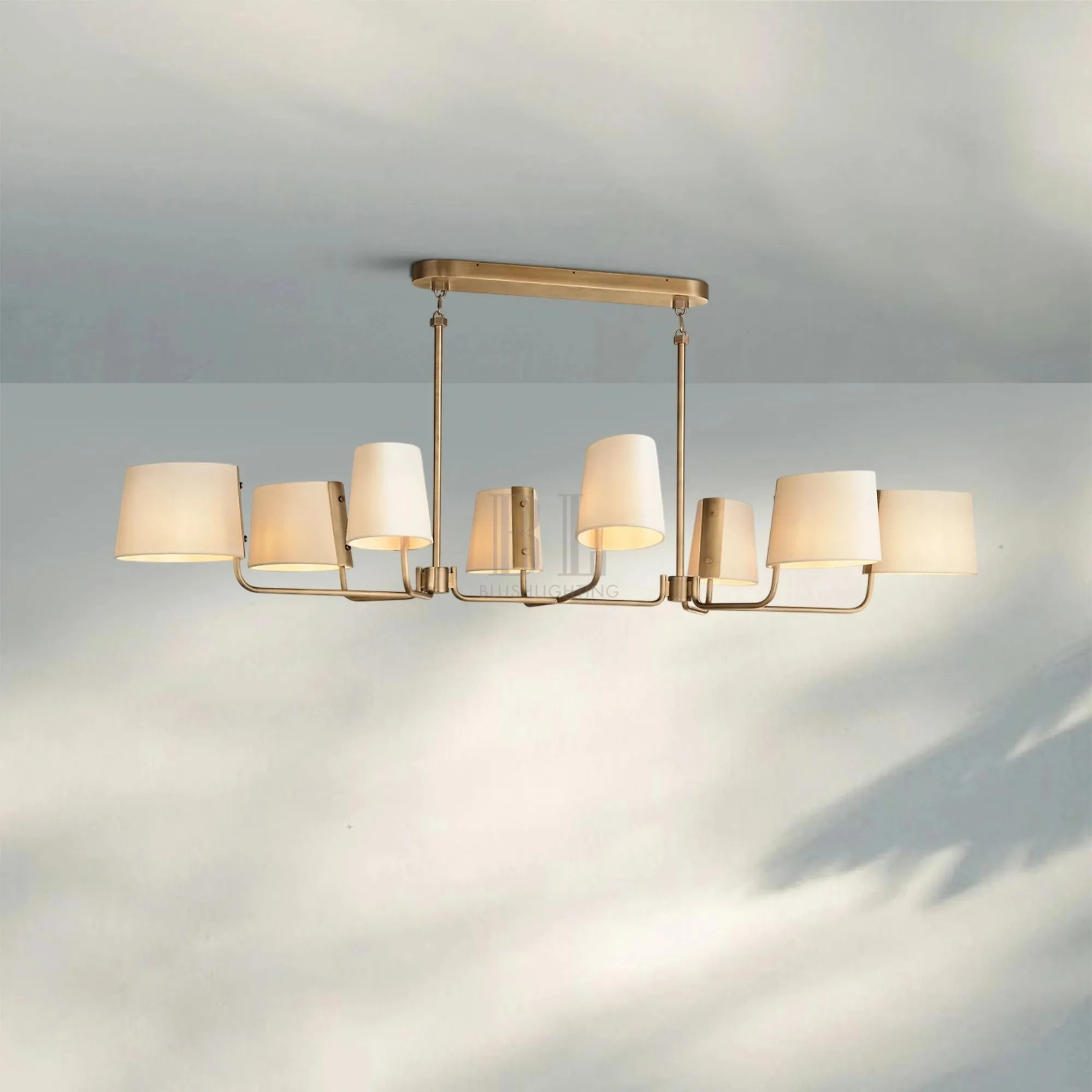 Martinean Linear Chandelier 54" 72" - Blushlighting